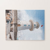 風光明媚なパズルライトハウスビーチライトハウスフォトガー ジグソーパズル (横)