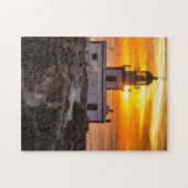 風光明媚なパズルライトハウスビーチライトハウスフォトガー ジグソーパズル (横)