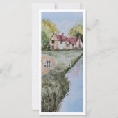 風光明媚なパーソナライズされた国側ジャイアントブックマーク (裏面)