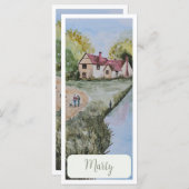 風光明媚なパーソナライズされた国側ジャイアントブックマーク (正面/裏面)