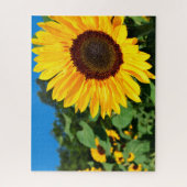 風光明媚なヒマワリ自然テーマ ジグソーパズル (縦)