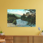 風光明媚なビューグッド魚釣り キャンバスプリント (インサイチュ (リビング))