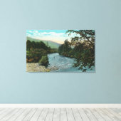 風光明媚なビューグッド魚釣り キャンバスプリント (インサイチュ (ウッドフロア))