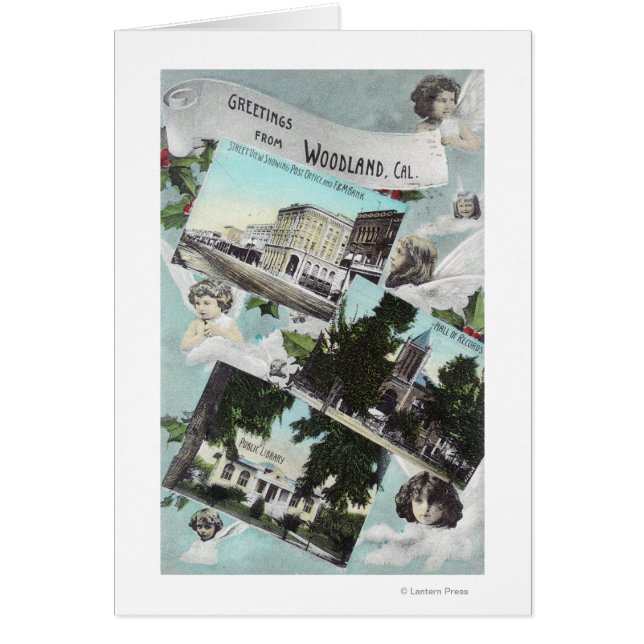 風光明媚なビューズからの挨拶Woodland, CA (正面)