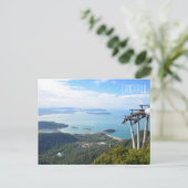 風光明媚なビューランカウイケーブルカー旅行お土産 ポストカード (スタンド正面)