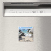 風光明媚なビーチアットザバスオンヴァージンゴルダ， BVI マグネット (インサイチュ (食洗機))