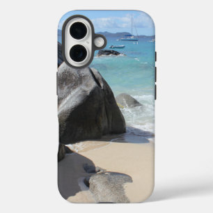 風光明媚なビーチアットザバスオンヴァージンゴルダ, BVI iPhone 16ケース