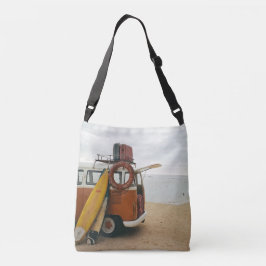 風光明媚なビーチアートサマーバケーションヴィンテージビーチImg クロスボディバッグ