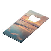 風光明媚なビーチアート海画像カッコいい写真Bea クレジットカード栓抜き (裏面アングル)