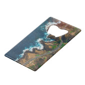 風光明媚なビーチアート海画像カッコいい写真Bea クレジットカード栓抜き (裏面アングル)