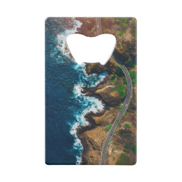 風光明媚なビーチアート海画像カッコいい写真Bea クレジットカード栓抜き