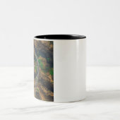 風光明媚なビーチアート海画像カッコいい写真Bea ツートーンマグカップ (中央)