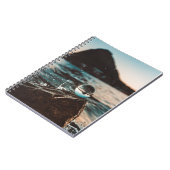 風光明媚なビーチアート海画像カッコいい写真Bea ノートブック (左側)