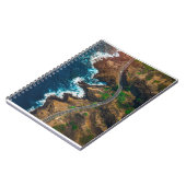 風光明媚なビーチアート海画像カッコいい写真Bea ノートブック (左側)