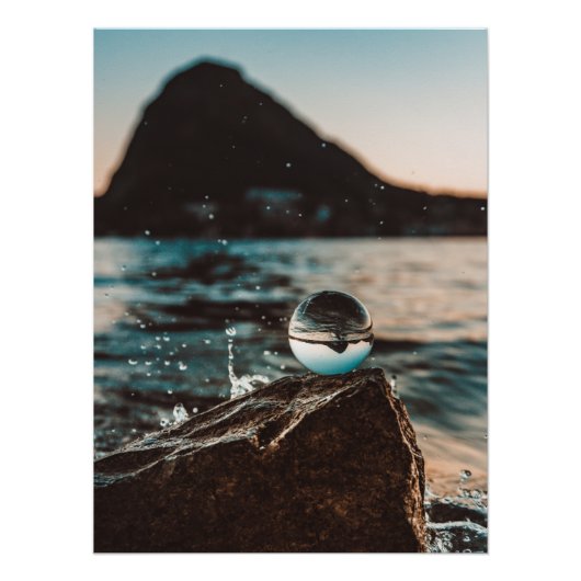 風光明媚なビーチアート海画像カッコいい写真Bea ポスター (正面)