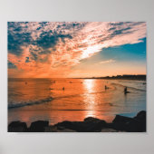 風光明媚なビーチアート海画像カッコいい写真Bea ポスター (正面)