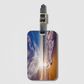 風光明媚なビーチアート海画像カッコいい写真Bea ラゲッジタグ (正面縦)