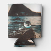 風光明媚なビーチアート海画像カッコいい写真Bea 缶クーラー (正面)