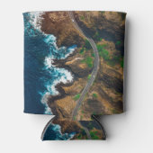 風光明媚なビーチアート海画像カッコいい写真Bea 缶クーラー (正面)