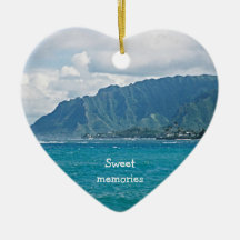 風光明媚なビーチバケーションスイートメモリーズオーナメント