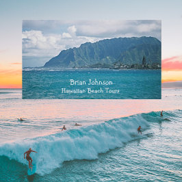 風光明媚なビーチパーソナライズされたバケーション名刺 名刺