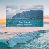 風光明媚なビーチパーソナライズされたバケーション名刺 名刺