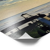 風光明媚なビーチランドスケープとヤシの木 フォトプリント            (角)