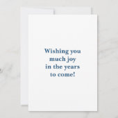 風光明媚なビーチ休暇記念日グリーティングカード カード (裏面)