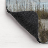 風光明媚なビーチ写真ボードウォーク&サンドダネス マウスパッド (コーナー)