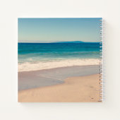 風光明媚なビーチ結婚フォトズモノグラムゲスト ノートブック (裏面)