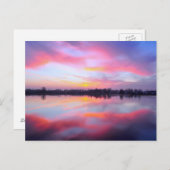 風光明媚なピンクの風景 ポストカード (正面/裏面)