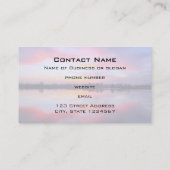 風光明媚なピンクの風景 名刺 (裏面)