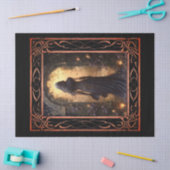 風光明媚なファンタジーゴシック花模様の切り離し 薄葉紙 (クラフト)