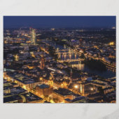 風光明媚なフランクフルトナイトスクラップブック紙 (裏面)