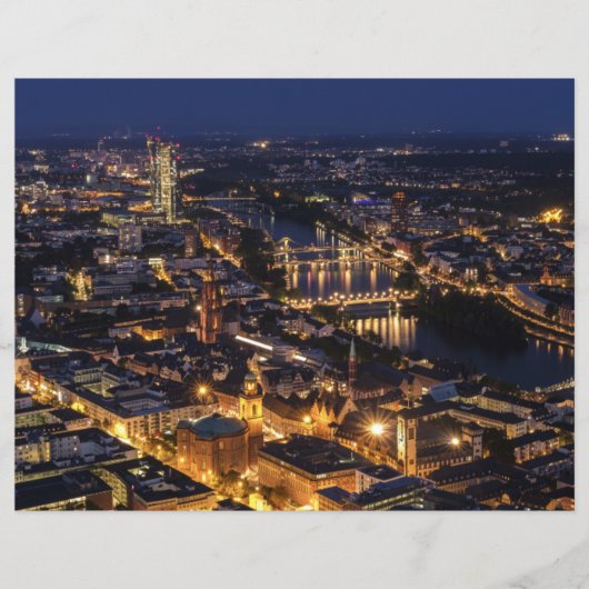 風光明媚なフランクフルトナイトスクラップブック紙 (正面)