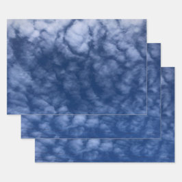 風光明媚なブルースカイラッピング紙フラットシートセット ラッピングペーパーシート