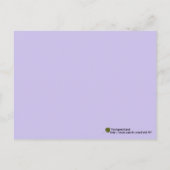 風光明媚なプレーリーブルーフラックスフラワーユー恋しく思ザ ポストカード (裏面)