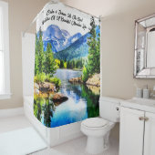 風光明媚なマウンテンリバーシャワーカーテン シャワーカーテン (インサイチュ)