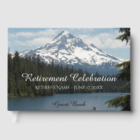 風光明媚なマウンテンレイクランドスケープ退職 ゲストブック (正面)
