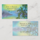 風光明媚なマウンテンレイクランドスケープ 名刺 (正面/裏面)