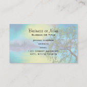 風光明媚なマウンテンレイクランドスケープ 名刺 (裏面)