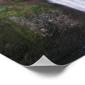 風光明媚なマルチノ滝写真 ポスター (角)