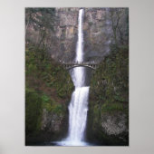 風光明媚なマルチノ滝写真 ポスター (正面)