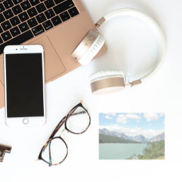 風光明媚なモンタナ山脈と湖の風景 ポストイット