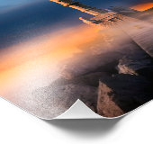 風光明媚なライトハウスサンセットストームビューティフルランドスケープ フォトプリント            (角)