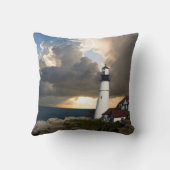 風光明媚なライトハウスビーコン クッション (裏面)
