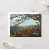 風光明媚なルックアウトマウンテンパストラルランドスケープビスタ カード (正面/裏面インサイチュ)
