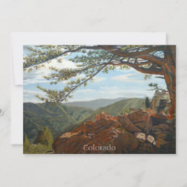 風光明媚なルックアウトマウンテンパストラルランドスケープビスタ カード