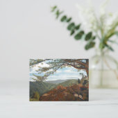 風光明媚なルックアウトマウンテンパストラルランドスケープビスタ 名刺 (スタンド正面)