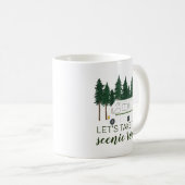 風光明媚なルートへ行こうヴァンカンパーRVの木 コーヒーマグカップ (正面右)